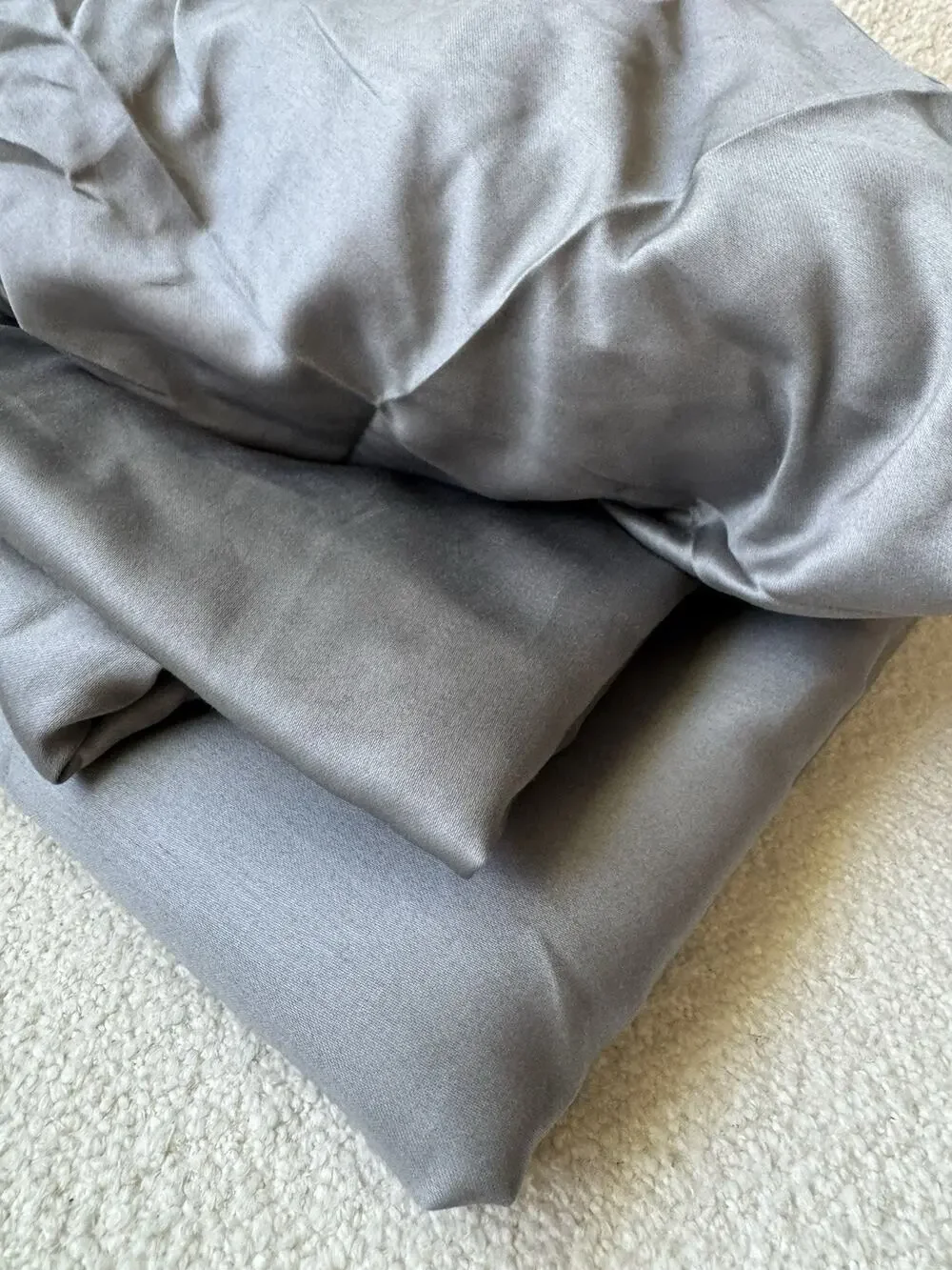 Miracle Made Cooling Antibacterial Deep Fitted Supima Cotton Sheet Set Full Gray